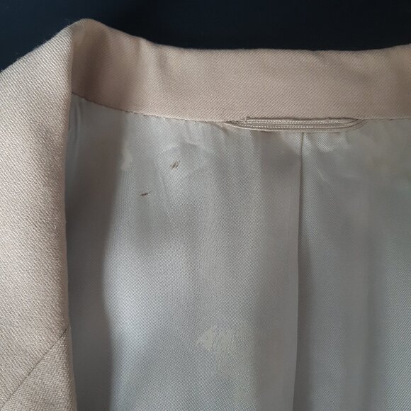 Vintage Warren K Cook Parktown SZ 42 Wool Men's Beige Sport Jacket From Scotts - Picture 16 of 16